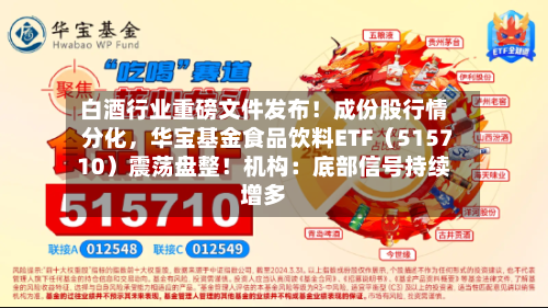 白酒行业重磅文件发布！成份股行情分化，华宝基金食品饮料ETF（515710）震荡盘整！机构：底部信号持续增多-第2张图片
