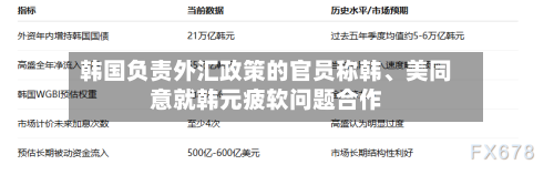 韩国负责外汇政策的官员称韩、美同意就韩元疲软问题合作-第2张图片