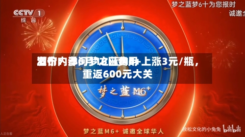 酒价内参6月16日费用发布：洋河梦之蓝M6+上涨3元/瓶，重返600元大关-第2张图片