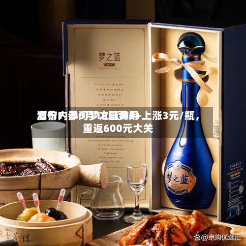 酒价内参6月16日费用发布：洋河梦之蓝M6+上涨3元/瓶，重返600元大关-第3张图片