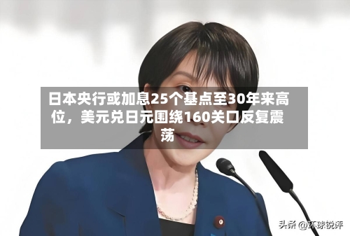 日本央行或加息25个基点至30年来高位，美元兑日元围绕160关口反复震荡-第2张图片