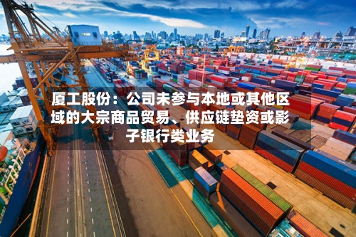 厦工股份：公司未参与本地或其他区域的大宗商品贸易、供应链垫资或影子银行类业务
