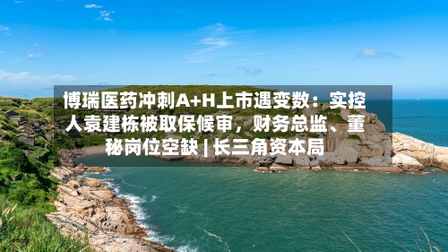 博瑞医药冲刺A+H上市遇变数：实控人袁建栋被取保候审，财务总监、董秘岗位空缺 | 长三角资本局-第3张图片
