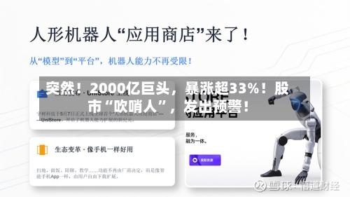 突然！2000亿巨头，暴涨超33%！股市“吹哨人”	，发出预警！-第2张图片