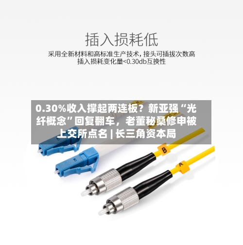0.30%收入撑起两连板？新亚强“光纤概念”回复翻车，老董秘桑修申被上交所点名 | 长三角资本局