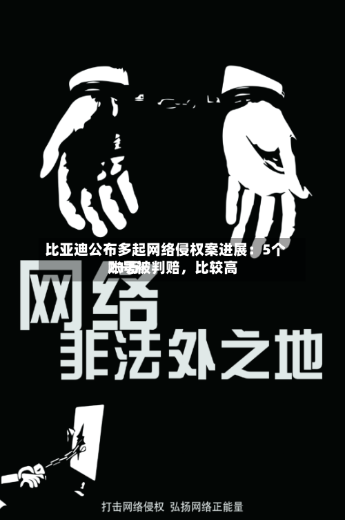 比亚迪公布多起网络侵权案进展：5个账号被判赔	，比较高21万-第2张图片