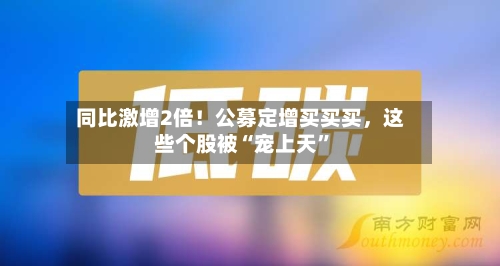 同比激增2倍！公募定增买买买，这些个股被“宠上天	”-第2张图片